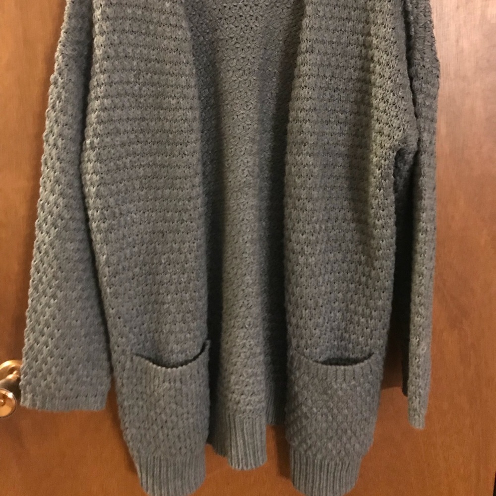 Oversized gray cardigan
